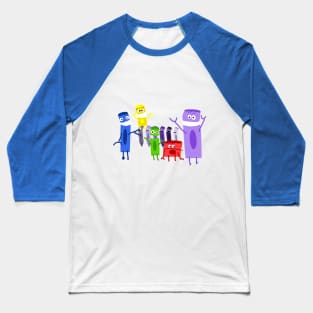 Crayon Party Baseball T-Shirt